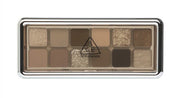 3CE New Take Eyeshadow Palette 9.5g by ProtoClinical shown in a wide eyeshadow palette detail image on a plain background for a k-beauty makeup routine.