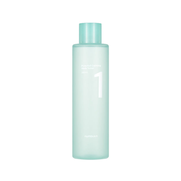 ProtoClinical k-beauty numbuzin No.1 Pure-full Calming Herb Toner 300ml single upright toner bottle centered on a clean white background.