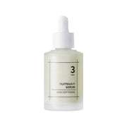 ProtoClinical k-beauty numbuzin No.3 Skin Softening Serum 50ml shown as a single upright dark gray serum bottle centered on a light beige background