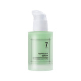 ProtoClinical k-beauty numbuzin No.7 Mild Green Soothing Serum 50ml single upright serum bottle centered on a soft white background.