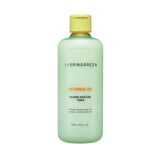 ProtoClinical k-beauty pale aqua beauty product silhouette centered on a light background with soft peach side accents.