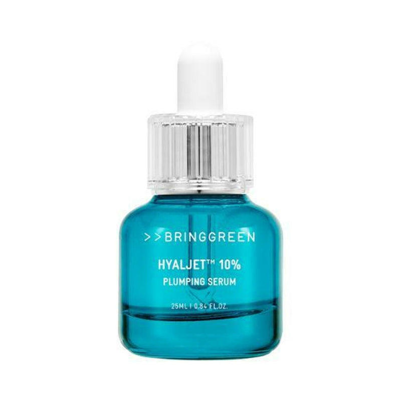 ProtoClinical k-beauty tapered blue beauty product silhouette centered on a light background with pale yellow and pink corner accents.