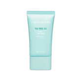ProtoClinical k-beauty BRINGGREEN Tea Tree Cica Fresh Sun Cream SPF50+ PA++++ 50ml single upright sunscreen tube centered on a light background.