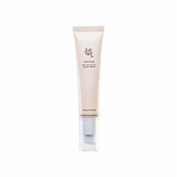 ProtoClinical k-beauty [Beauty of Joseon] Revive Eye Cream Ginseng + Retinal 30ml pale beige eye cream tube with a clear cap centered on a clean white background