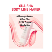 ProtoClinical k-beauty BeaumAnt Body Line Gua Sha Maker 150ml single pale pink bottle centered on a white background