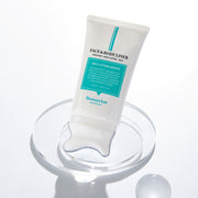 ProtoClinical k-beauty BeaumAnt Face & Body Liner Gua Sha Massage Cream 120ml shown as a single off-white squeeze tube with a turquoise label panel, sculpted clear gua sha-style base, and white background