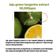 ProtoClinical k-beauty BeaumAnt Jeju Green Tangerine Cleansing Water 500ml multiple pale green cleansing water bottles side by side on a light background.