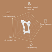 ProtoClinical k-beauty tan beauty graphic on a solid warm brown background.