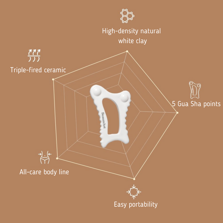 ProtoClinical k-beauty tan beauty graphic on a solid warm brown background.