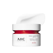 AHC Colla-Juvenation Lift 4 Overday + Night Treatment Balm 50ml by ProtoClinical shown in treatment balm packaging on a white background, highlighting the product presentation for a k-beauty skincare routine.