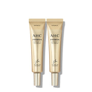 ProtoClinical k-beauty AHC Premier Ampoule In Eye Cream 35ml+35ml single upright beige eye cream tube centered on a white background