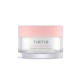ProtoClinical k-beauty TIRTIR Glossy Cera Balm 50ml soft blush product detail with a muted mauve center on a pale background