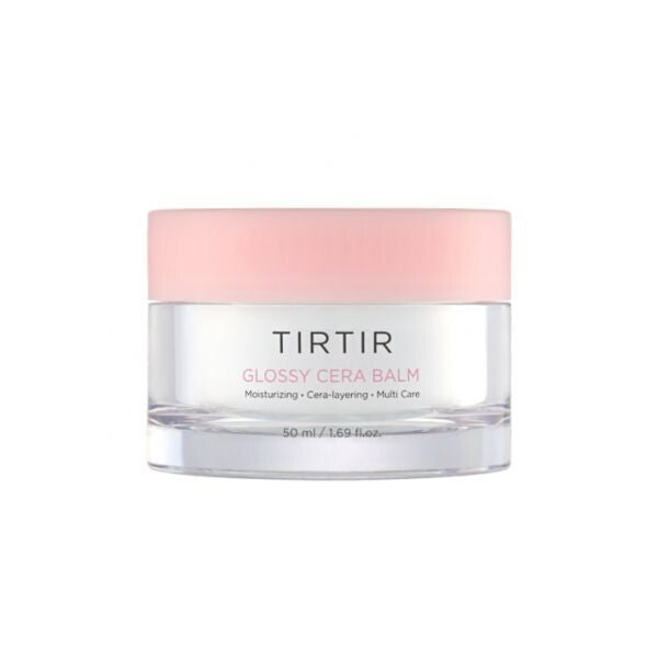 ProtoClinical k-beauty TIRTIR Glossy Cera Balm 50ml pale lavender product silhouette on a clean white background