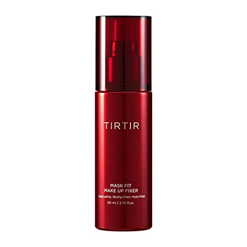 TIRTIR Mask Fit Make Up Fixer 80ml by ProtoClinical displayed in front-facing product packaging on a white background for a k-beauty makeup routine.