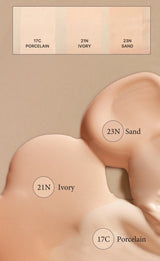 ProtoClinical k-beauty TIRTIR Mask Fit Red Cushion tall red cushion product display with deep red compact packaging on a light background