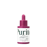 ProtoClinical k-beauty [PURITO SEOUL] Timeless Bloom Bakuchiol Serum 30ml shown as a soft mauve vertical silhouette on a pale cream background