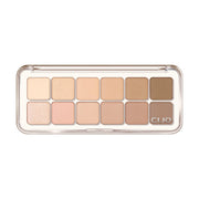 ProtoClinical k-beauty soft peach horizontal beauty graphic with pale blue corner accents on a light background.