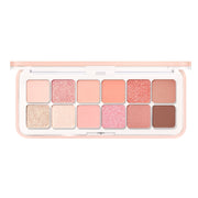 ProtoClinical k-beauty soft peach horizontal beauty graphic with pale blue corner accents on a light background.