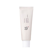 ProtoClinical k-beauty [Beauty of Joseon] Relief Sun: Rice + Probiotics 50ml (SPF50+ PA++++) single upright white sunscreen tube centered on a light background.