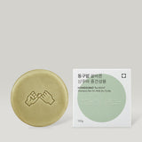 ProtoClinical k-beauty Donggubat The RIGHT Shampoo Bar For Mid-Dry Scalp 120g #Mandarin & Rosemary two shampoo bar packages side by side with olive and gray label circles on a light background.