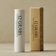 ProtoClinical k-beauty 12GRABS Vegan Lip Balm 4g single lip balm packshot in a square crop on a light background