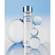 ProtoClinical k-beauty beige beauty product with pale blue top accents on a light background.