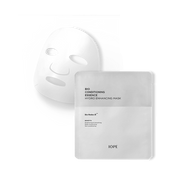 ProtoClinical k-beauty muted green beauty product on a white background with soft blue side panels.