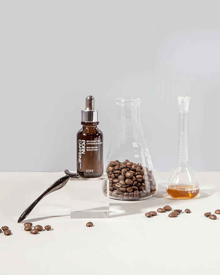 ProtoClinical k-beauty IOPE PDRN Caffeine Shot Ampoule 50ml product image on a light background.