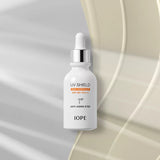 ProtoClinical k-beauty IOPE UV shield Sun Ampoule SPF50+ PA+++ 40ml single sun ampoule package shown on a light background