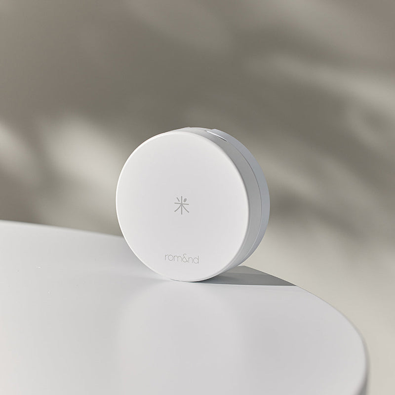 ProtoClinical k-beauty rom&nd Back Me Tone Up Sun Cushion 11g/SPF50+PA++++ single sun cushion compact in a front-facing product shot on a clean white background