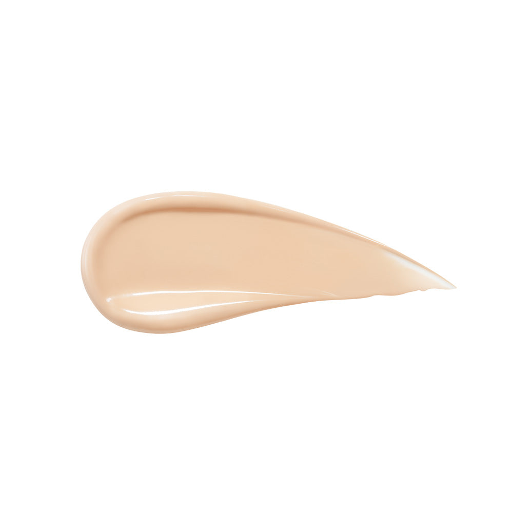 ProtoClinical k-beauty rom&nd Bare Water Cushion 5 Shades single cushion compact lying flat with a beige center on a pale blue and white background