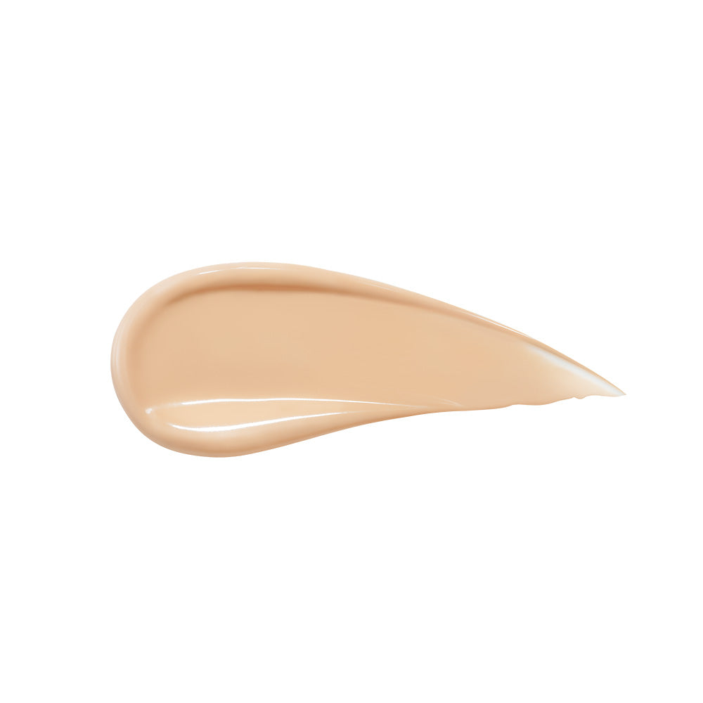 ProtoClinical k-beauty rom&nd Bare Water Cushion 5 Shades single cushion compact lying flat with a beige center on a pale blue and white background