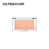 ProtoClinical k-beauty rom&nd BETTER THAN CHEEK single blush compact with soft beige and brown tones centered on a light background