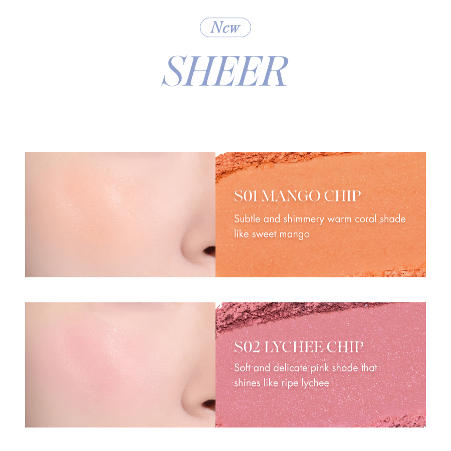 ProtoClinical k-beauty rom&nd BETTER THAN CHEEK SPRING FEVER multiple blush compacts arranged in rows with warm peach and pink tones on a pale blue and white background