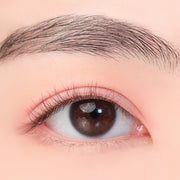 ProtoClinical k-beauty rom&nd BETTER THAN EYES W03 DRY STRAWBERRY single square eyeshadow palette with warm peach and brown tones on a light background