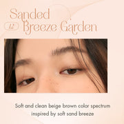 ProtoClinical k-beauty warm peach beauty graphic with soft vertical bands on a pale background.