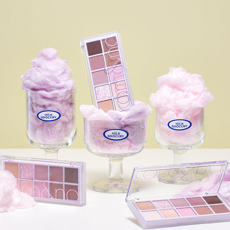 ProtoClinical k-beauty rom&nd BETTER THAN PALETTE #Dreamy lilac garden single eyeshadow palette in a front-facing product shot on a clean white background