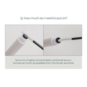 ProtoClinical k-beauty rom&nd HAN ALL EYELASH SERUM 8ml three slim serum tubes side by side on a white background with pale blue accents