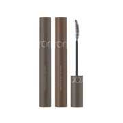 ProtoClinical k-beauty rom&nd HAN ALL FIX MASCARA square mascara shade graphic with dark tube detail, lash styling panels, and clean white layout