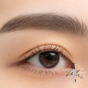 ProtoClinical k-beauty rom&nd HAN ALL FLAT BROW - 6 colors #C1 CLASSIC GRAY shade image in a square layout with cool gray-brown brow color and flat pencil styling