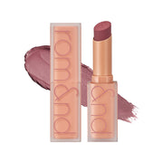 ProtoClinical k-beauty rom&nd ZERO MATTE LIPSTICK New Muteral Nude single lipstick tube in a nude pink case standing upright on a light background