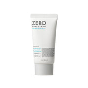 ProtoClinical k-beauty rom&nd ZERO SUN CLEAN 50ml, SPF 50+, PA++++ single upright sun care container centered on a white background with pale mint side accents.