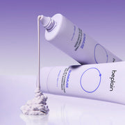 ProtoClinical k-beauty lavender beauty graphic with soft green shading on a light background.