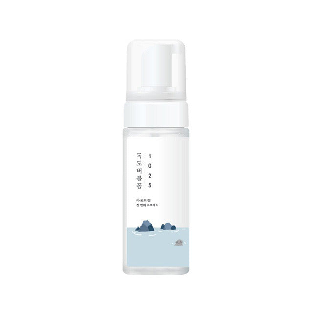 ProtoClinical k-beauty Round Lab 1025 Dokdo Bubble Foam 150ml single bubble foam package centered on a light background