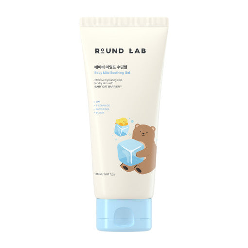 ProtoClinical k-beauty Round Lab Baby Mild Soothing Gel 150ml pale beige product silhouette on a white background