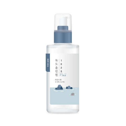 ProtoClinical k-beauty Round Lab For Men 1025 Dokdo All in One Fluid 200ml soft gray product silhouette on a white background