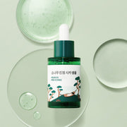 ProtoClinical k-beauty abstract beauty graphic with muted sage tones and a soft taupe center on a pale background.