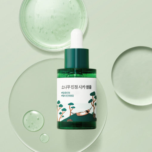 ProtoClinical k-beauty abstract beauty graphic with muted sage tones and a soft taupe center on a pale background.