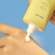 ProtoClinical k-beauty goodal Heartleaf Calming Moisture Sun Cream 50ml [SPF 50+ PA++++] shown in an alternate studio packshot with single product packaging on a white background