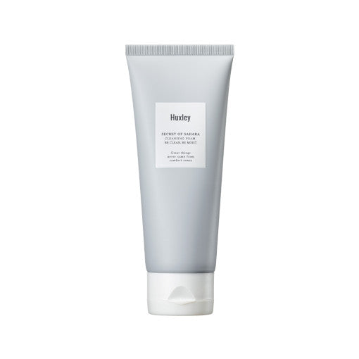 ProtoClinical k-beauty Huxley Cleansing Foam ; Deep Clean, Deep Moist 150g in a cool gray upright silhouette centered on a light background